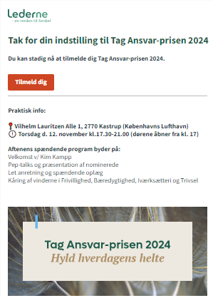 Tak for din indstilling